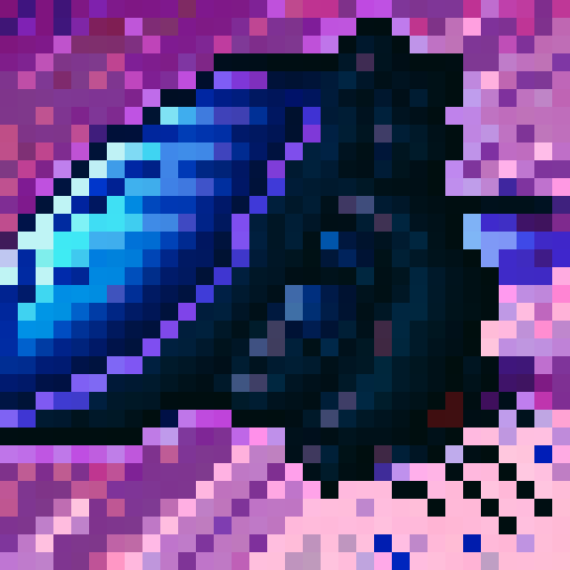 futuristic spaceship hovering above rocky planet, vibrant sky, game icon, 32x32 pixel art, sRGB, skill art, close up, portrait