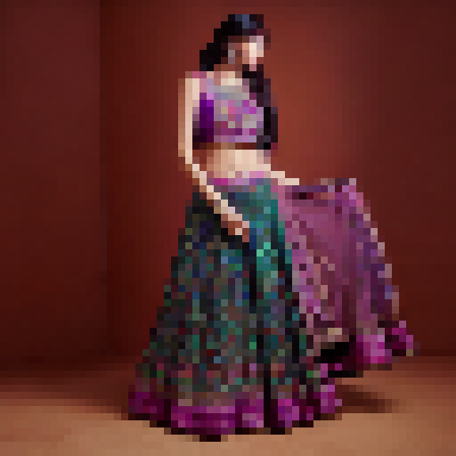 Lehenga choli Indiana girl'