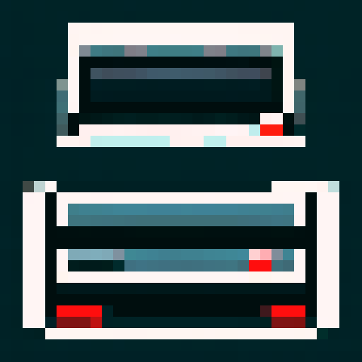 VHS tape in 8bit pixel style. Do not use too many pixels. Black tape with 4 colors on the label.