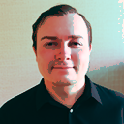 A male hitman dressed in unassuming fashionable clothing standing in a quiet coffee shop observing a day-dreaming female barista who is leaning over the counter and reading an erotic novel