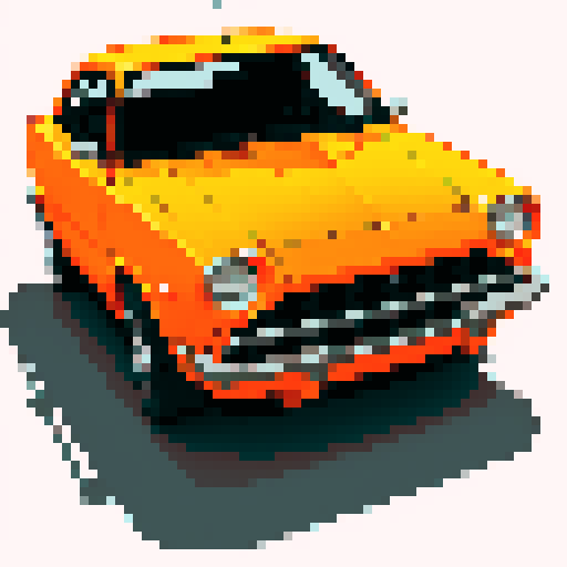 Orange dodge neon wrecked.