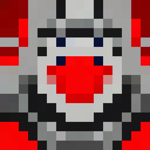 Red car, vibrant red hue, sleek design, shiny finish, pixelated details, 16x16 game icon, close-up view, portrait angle