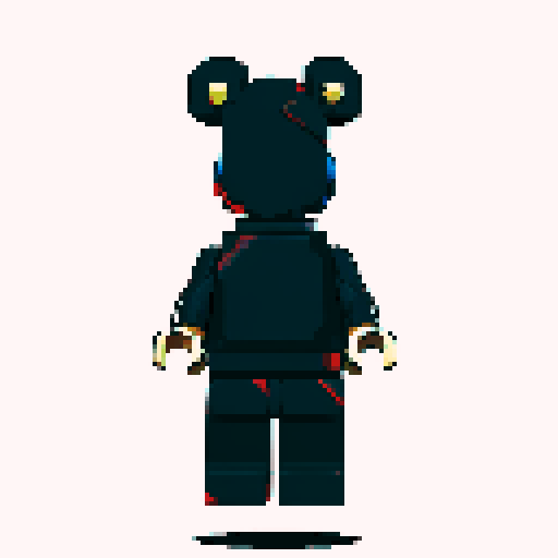 Superman, Lego, pixelated, vibrant colors, blocky, retro, 8-bit, square pixels, sharp edges, low resolution, small details, iconic costume, flying, cape, red and blue, primary colors, simple shapes, nostalgic, video game style, sRGB color space