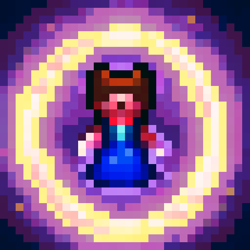 young girl, programing late at night at desk lofi clean pixel art