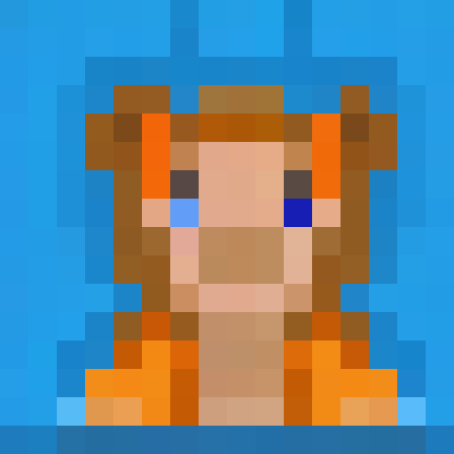 Baby tiger with big eyes, orange and black stripes, wearing sunglasses, surrounded by green foliage, nose in focus, looking directly at the viewer, captured in pixel art style with a close-up portrait perfect for a game icon at 16x16