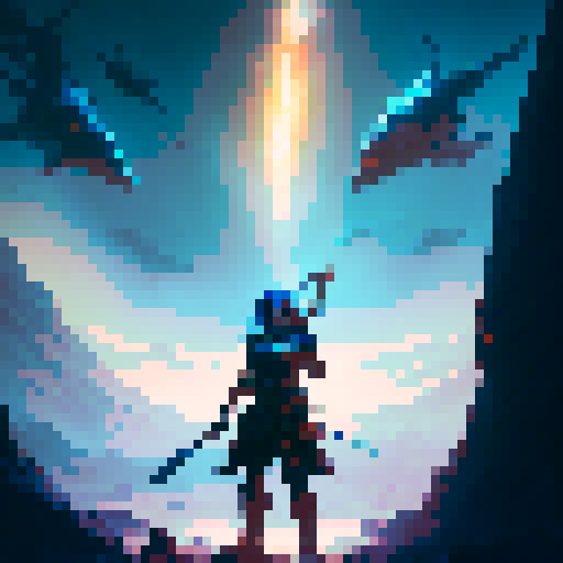 Warrior with a fiery sword, battling a horde of demonic creatures, surrounded by swirling magical energy, against a backdrop of a war-torn fantasy landscape