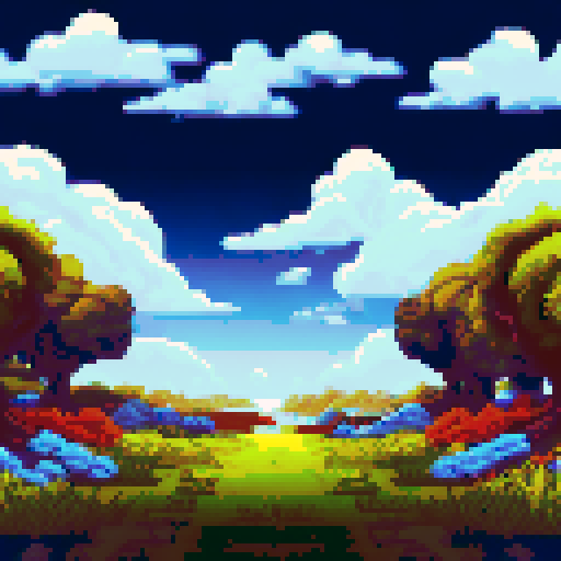 yellow grassland, no mountains, a few trees in background