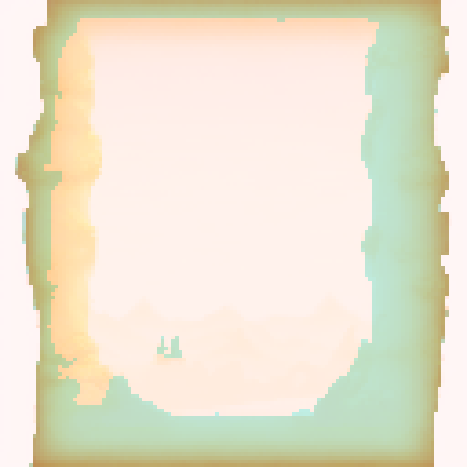 open scroll, pixel art, jrpg, inventory management, sRGB, background, landscape, vibrant colors, detailed textures, ancient script, worn edges, weathered paper, intricate borders, decorative embellishments, illuminated manuscript, mystical aura, faded ink, parchment texture, vintage look, nostalgic vibes, medieval theme
