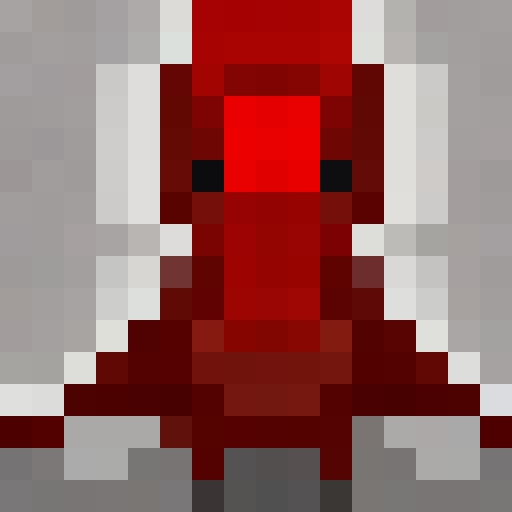 Red ruby gemstone, close up, 16x16 pixel art, vibrant red, glossy texture, faceted edges, sparkling highlights, game icon, portrait style