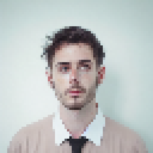 Create a portrait photo of a man in a forest 