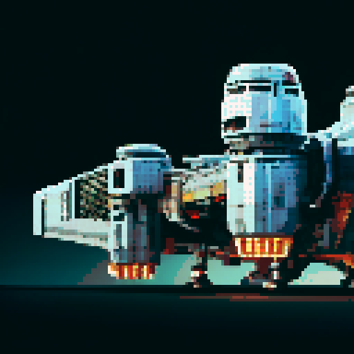 pixel art spaceship