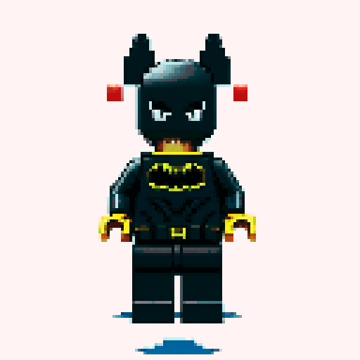 batman lego pixel