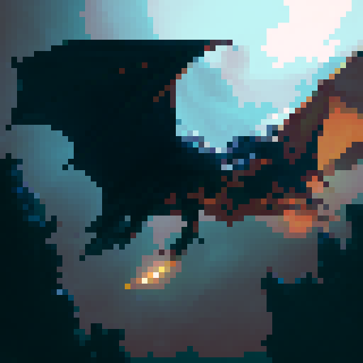 Dark, menacing bat with wings outstretched, soaring through a moonlit sky, ready to strike in a fantasy RPG setting