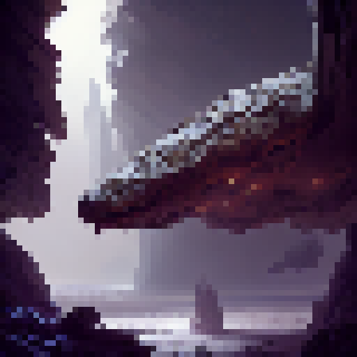 "Dark and moody with a hint of surrealism, depict a slithering, snarling snake wolf amidst a desolate wasteland with jagged rocks and twisted trees."