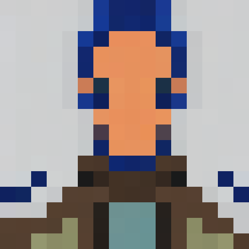 pixelated portrait, woman with hazel eyes, retro charm, pixel art, sRGB color space, game icon, 16x16, close up