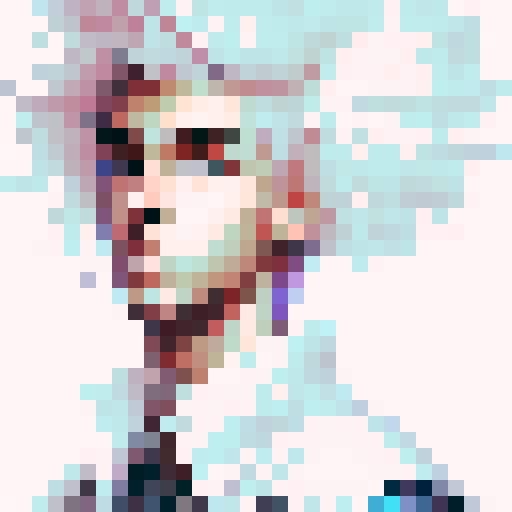 young male student, blonde hair, blue eyes, black shirt, in the style of pokemon