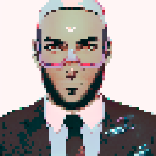 Omar, surrounded by vibrant neon lights, poses heroically in his anime-style outfit, brandishing a glowing sword against a backdrop of futuristic skyscrapers.