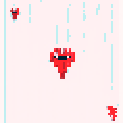 pixel art with a white background and a contour for the shape
