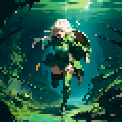 full-body image, hero sinking into ooze, metal armor, hero waist deep in slime, reaching up, screaming