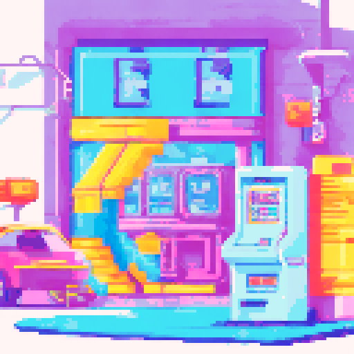 I want you to make a very detailed and big background for a landing page. The page is called Arcade Finance so it has to be of a very big Arcade with lot of arcade machines and very retro style

 Only take the colors from the reference image, nothing else