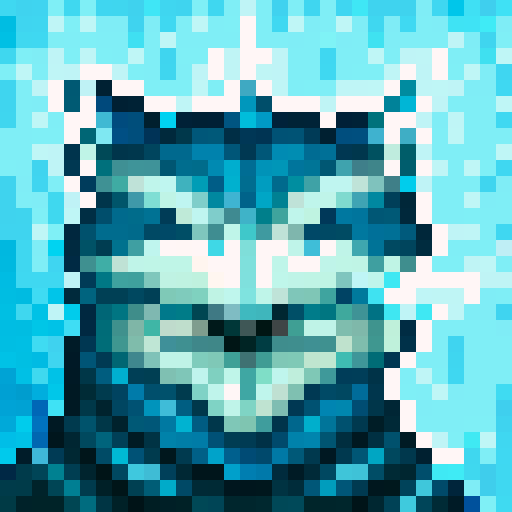 wolf avatar, portrait, glowing eyes