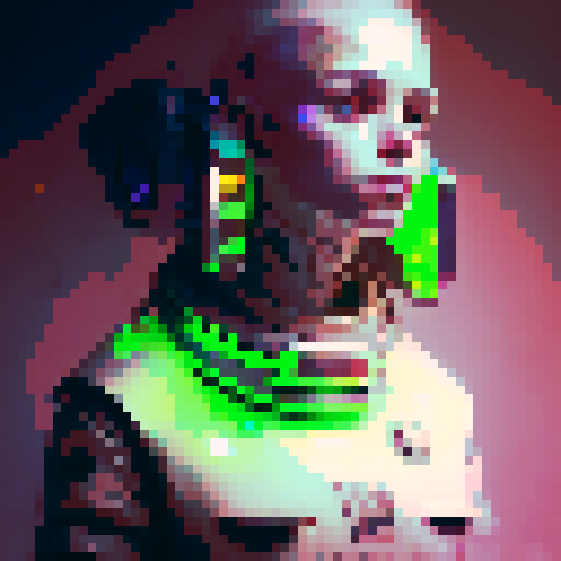 robot face and traffic lights