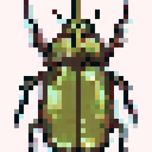 beetle, sprite art, game icon, 32x32 pixel art