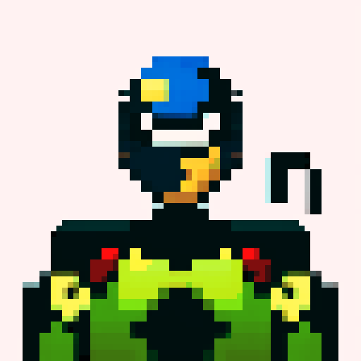 armour, metallic, intricate design, pixelated, vibrant colors, sRGB