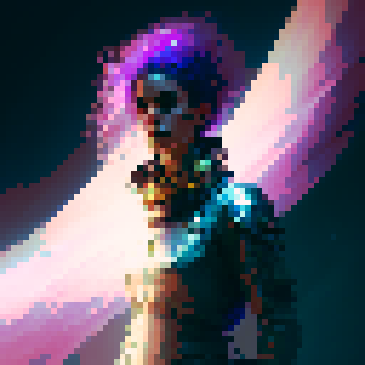 create a lightning element heavenly wizard with a sapphire inspired color palette casting a revival spell.