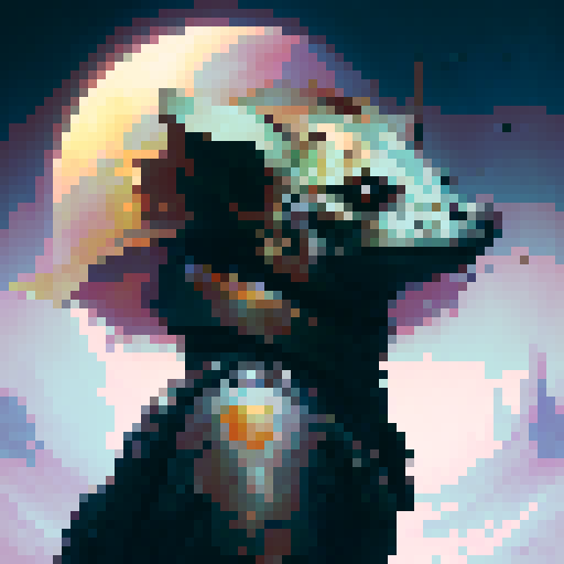 A game logo for "axblade" and make it pixelated