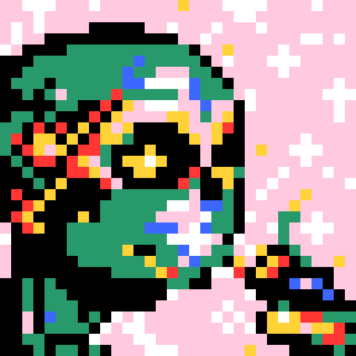 robot looking at spark of light