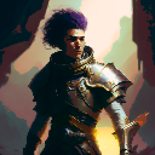 Human Male Paladin, Strong and tough, adorned in large plate armor, emanating a godly aura, basked in the radiant sunlight, wielding a mighty mace, In a stoic pose, ready for battle in a fantasy Medieval RPG style