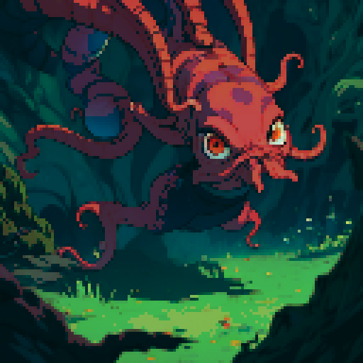 eyeball monster tentacles full-body