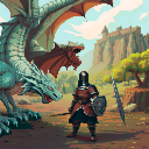 Lone warrior on a battlefield of dead bodies of men and dragons. Fantasy rpg. Medieval. Dark souls style.