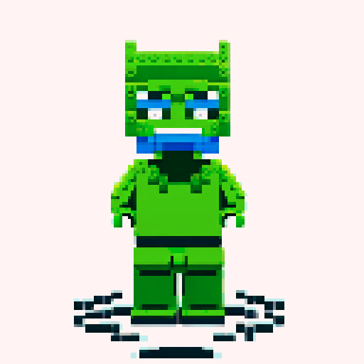 hulk lego pixel