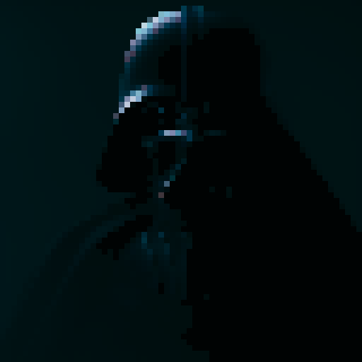 Darth Vader in a dark and obscure way in the dark ((extremely detailed and love deformations)) on the death star ((me extremely quality)) in 4k/8k detailed lighting and cinematic aspects