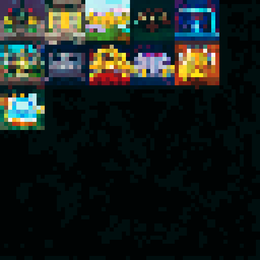 Create a pixel art treasure chest icon with a bee theme, front view only, to match reference images. Use golden-yellow and black, with honeycomb texture and bee details. Chest should look part of the reference set, with the same pixel style