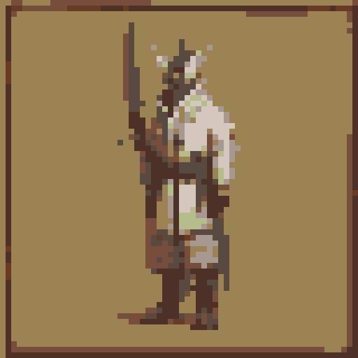 small fantasy icon of ratman archer for use in a fantasy wargame
