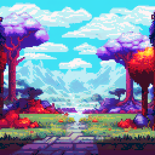 RPG Battle background, forest 