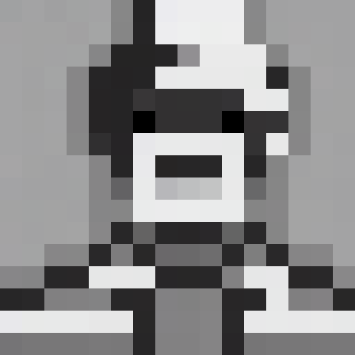 1-bit grandpa portrait