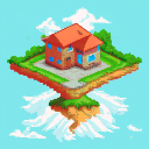 Country side Puerto Rican house in the mountains with a small electric generating windmill near by