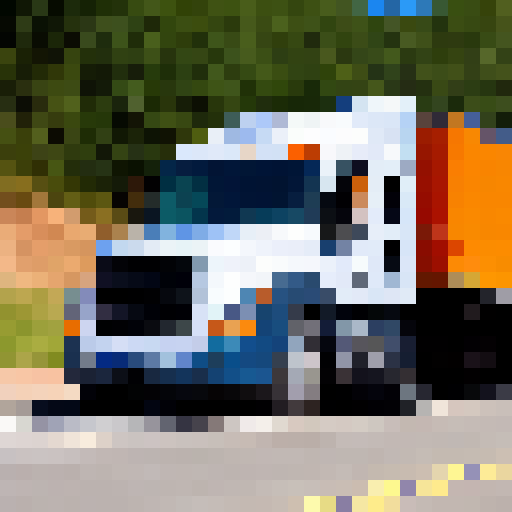 truck carrying earth globe