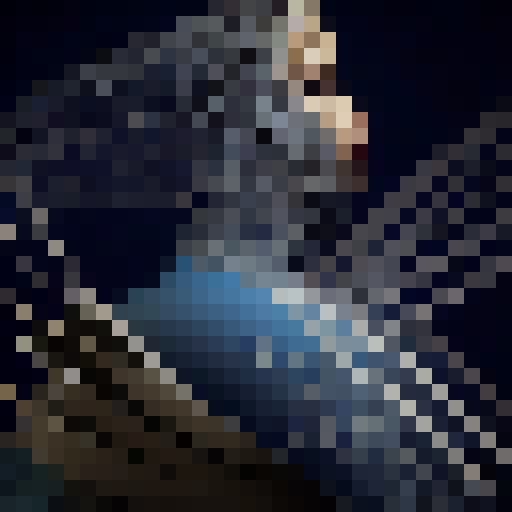 unreal engine 3d, This surreal portrait features a woman with a birdcage for a head. The birdcage is made of delicate, intricate metalwork, with a small bird perched on top. The woman's body is composed of flowing, ethereal fabric, with a soft, muted color palette that creates a sense of dreamlike tranquility. The background is a deep, rich shade of blue, with swirling, abstract patterns that add a sense of depth and dimensionality to the image.