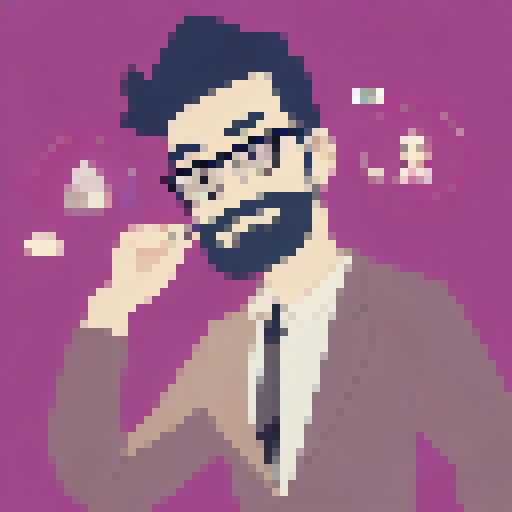 programmer man, brunette, bearded, with glasses, turkish man, profile picture