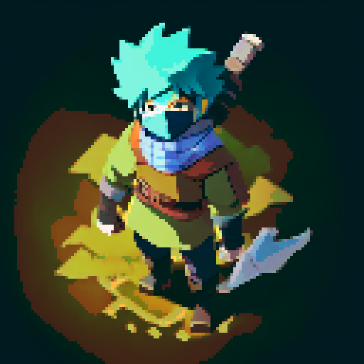 Hatake Kakashi with a black cat with yellow eyes on his shoulders in the himalayas