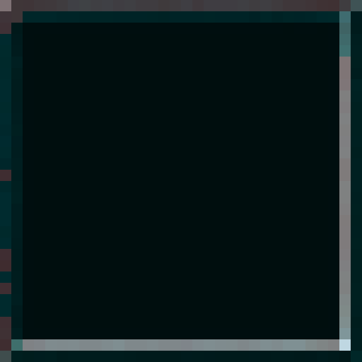 2d, pixel art, detailed border, vibrant background with shades of red and orange