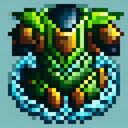 vine wrapped druid armor emblazoned with trees