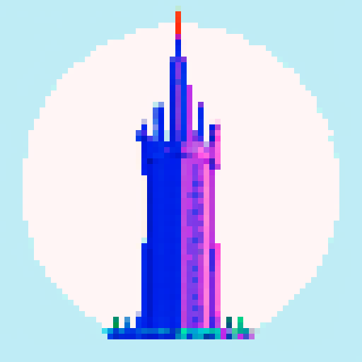 a giant tower that reaches the sky 