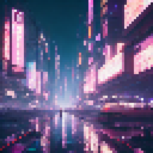 Rain-soaked neon streets, towering skyscrapers, and futuristic tech merge in a gritty cyberpunk cityscape.