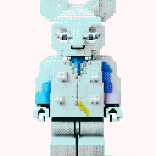 colorful pixel lego blocks arranged in a playful, vibrant composition, showcasing the intricate details and vibrant colors of pixel art in the sRGB color space